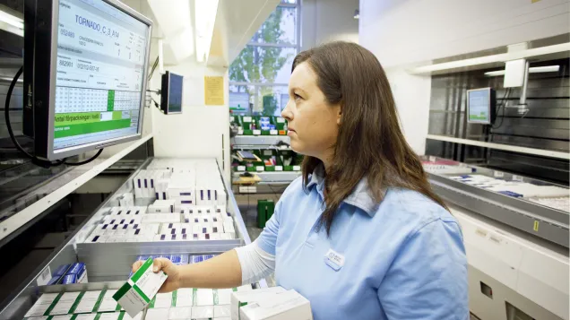 Doctor with medicines