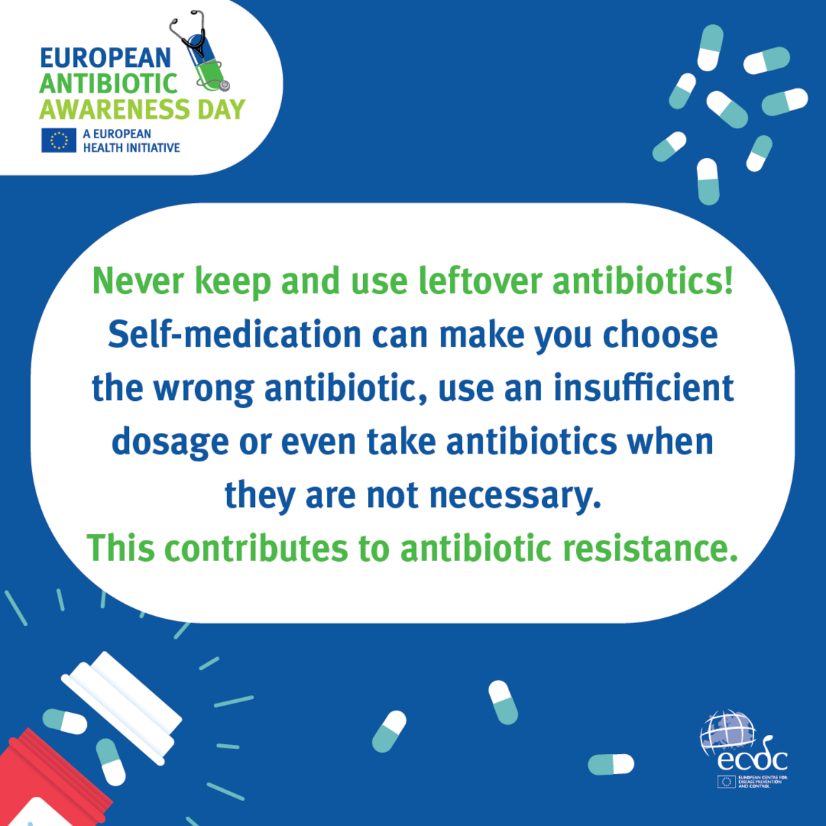 Social media card on antibiotic resistance 8