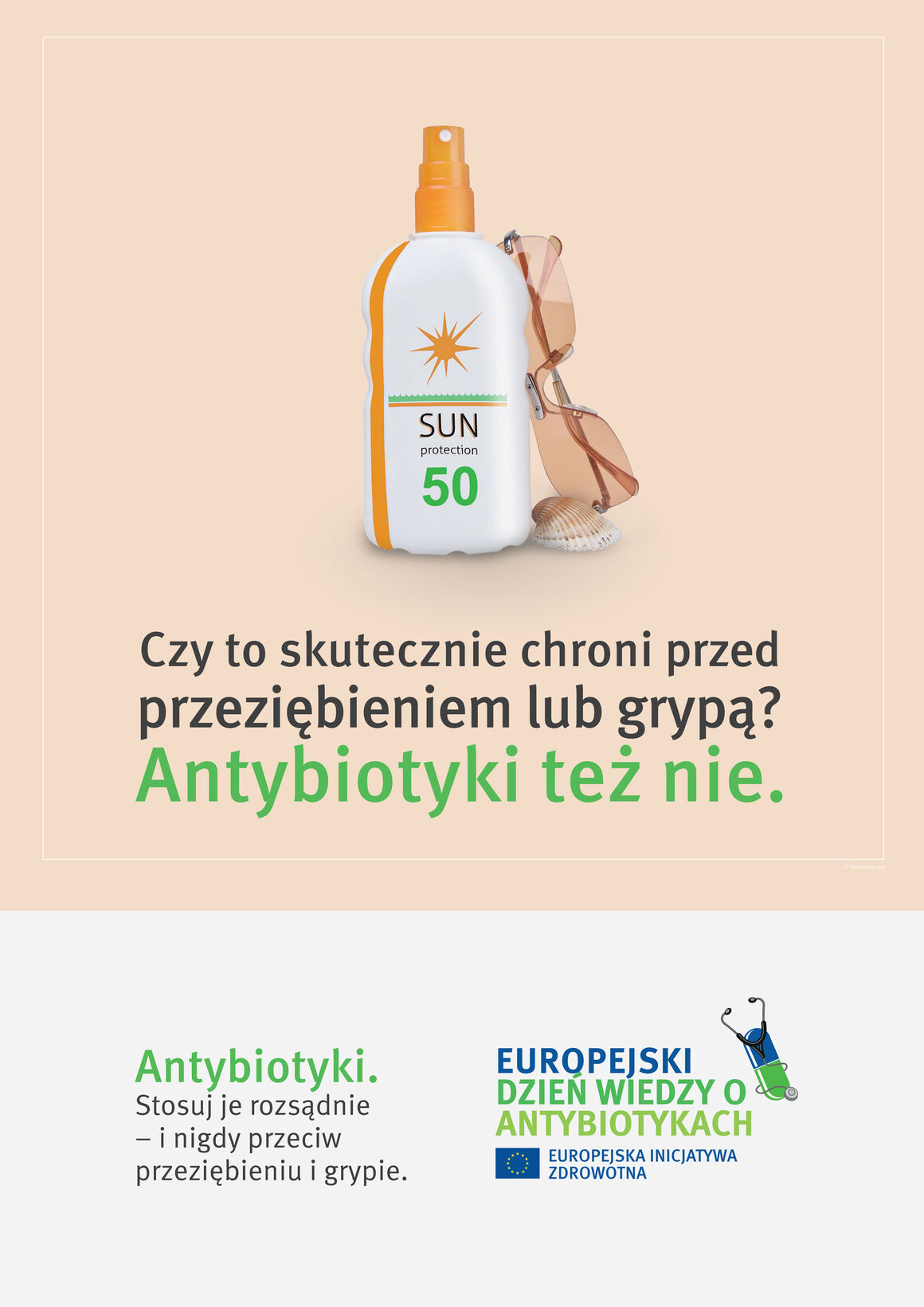 Plakaty: Czy to skutecznie chroni przed przeziębieniem lub grypą? Antybiotyki też nie.
