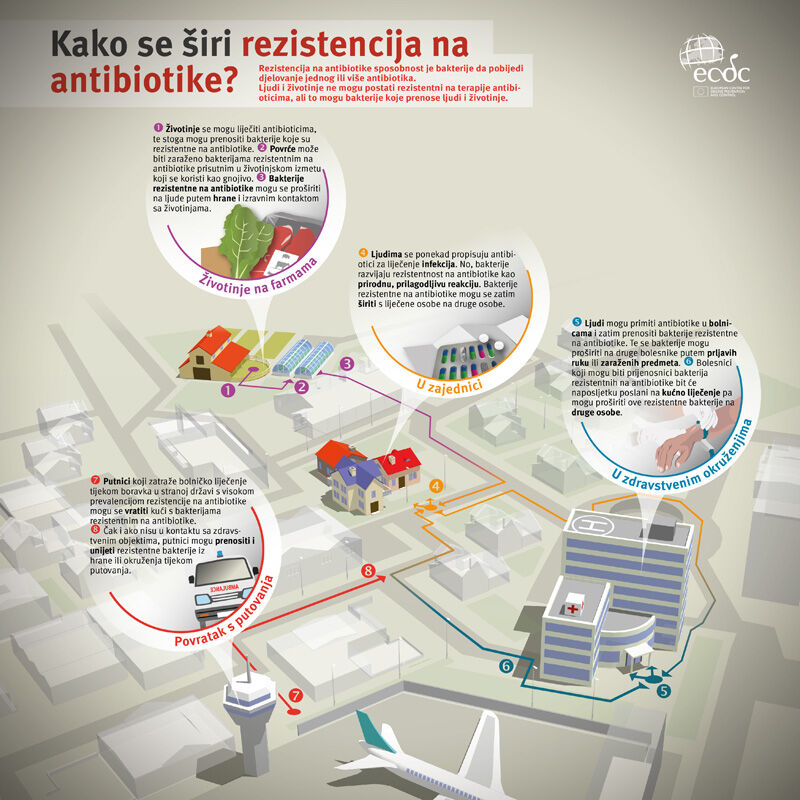 Kako se širi rezistencija na antibiotike?