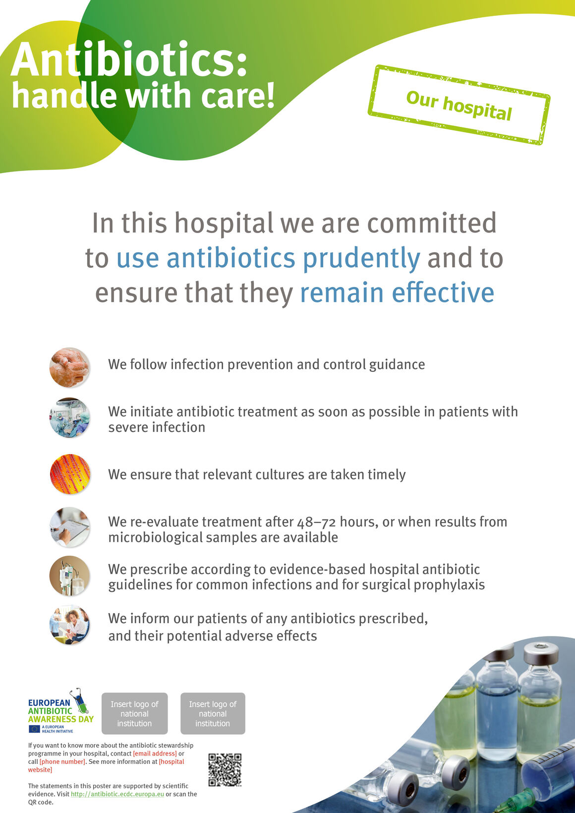 Advocacy poster for hospitals