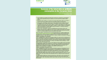 Summary of the latest data on antibiotic consumption in the European Union