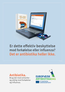 Plakater: Er dette effektiv beskyttelse mod forkølelse eller influenza? Det er antibiotika heller ikke. Thumbnail
